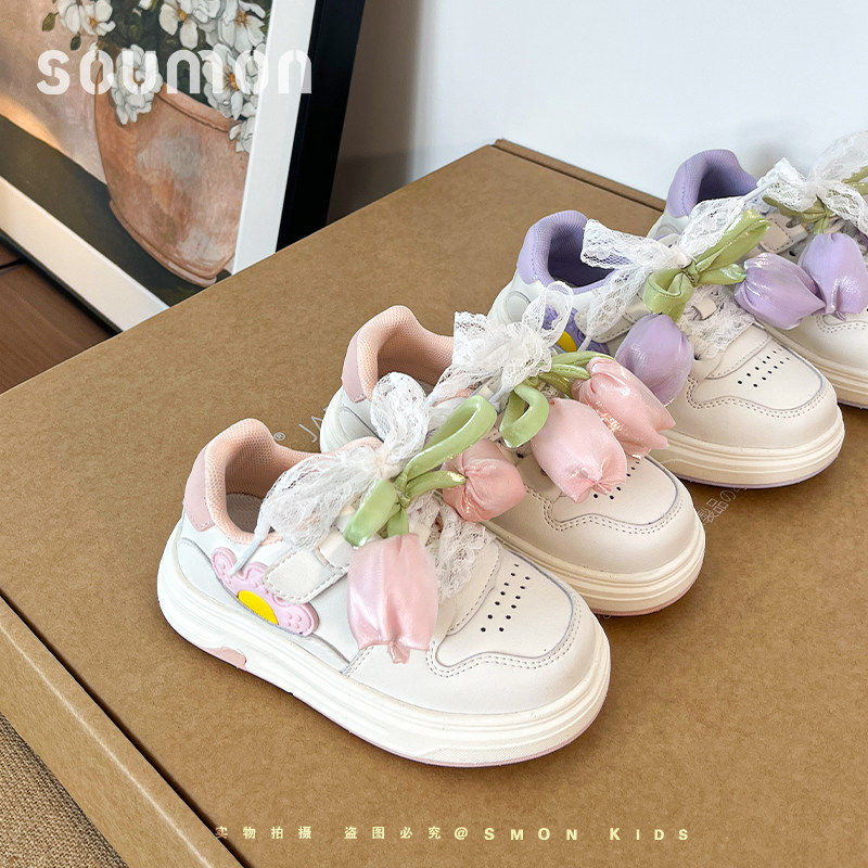 儿童运动鞋甜美女孩公主鞋春秋新款女童户外休闲鞋学生校园小白鞋,童鞋/婴儿鞋/亲子鞋,运动鞋,淘宝优惠券,粉丝福利购,淘宝优惠卷