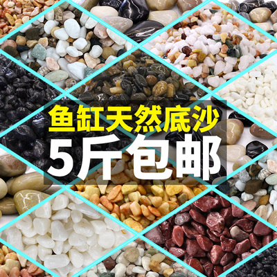 1份5斤鱼缸底砂石头铺底