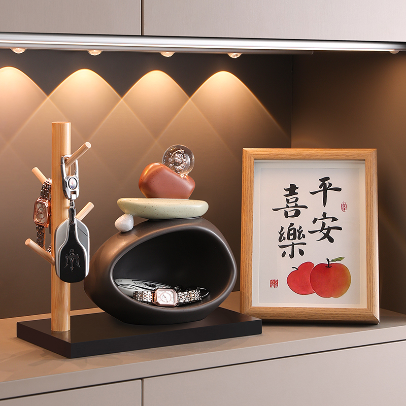 轻奢时来运转收纳摆件