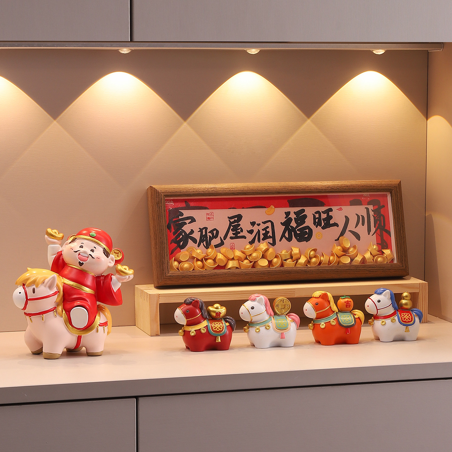 入户玄关马年摆件马上有钱电视柜装饰新家布置装饰品乔迁之喜礼物,家居饰品,装饰摆件,淘宝优惠券,粉丝福利购,淘宝优惠卷