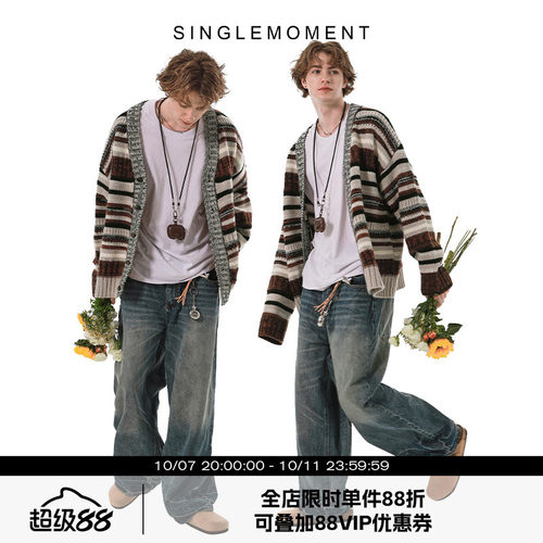 SINGLEMOMENT开衫羊毛毛衣