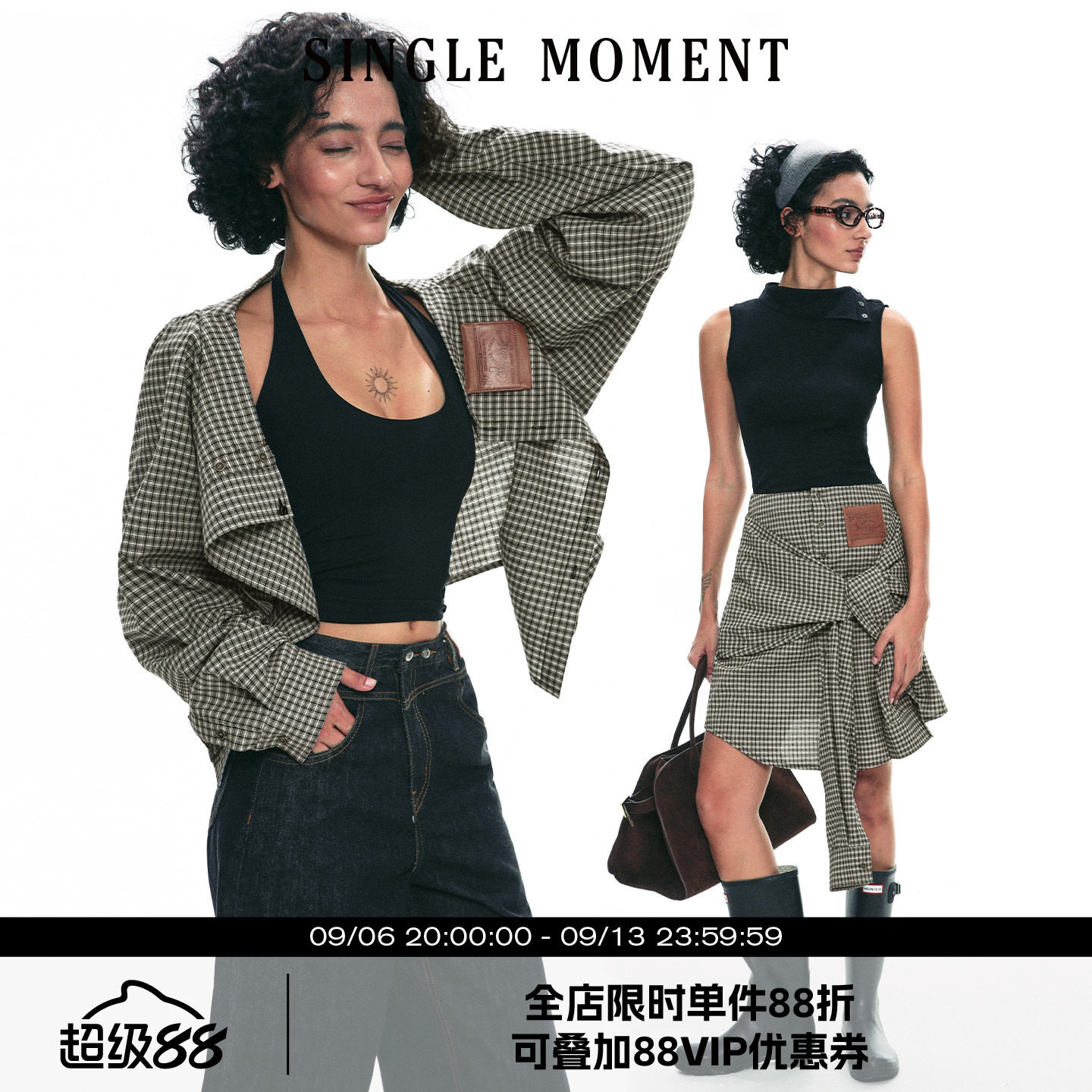 SINGLEMOMENT解构两穿衬衫裙图片