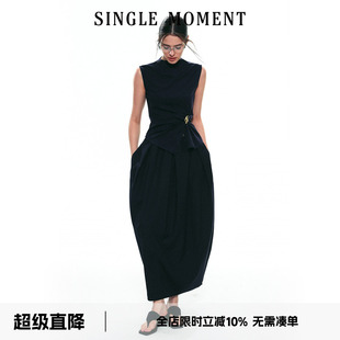 新款 法式 显瘦修身 SINGLE 立裁扭花背心套装 25SS夏季 无袖 MOMENT