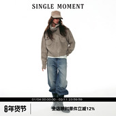 SINGLE 高级感气质手织三针加厚高领毛衣外套开衫 MOMENT 25AW法式