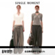MOMENT 26SS法式 坑条五分袖 SINGLE 套头针织衫 百搭POLO杉上衣女
