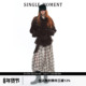 SINGLE 双排扣系腰风衣外套女 复古植绒大立领短款 MOMENT 25AW法式