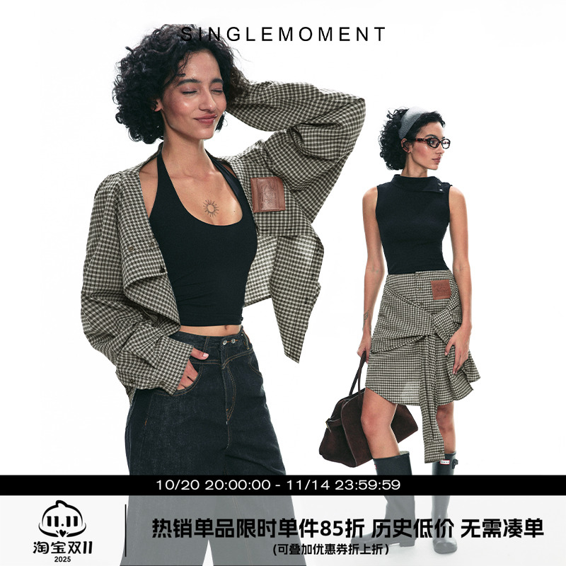 SINGLEMOMENT解构两穿衬衫裙
