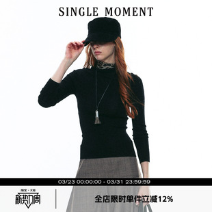 秋冬百搭时尚 25AW法式 气质黑色丝绒弯檐马术帽女 MOMENT SINGLE