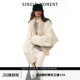轻奢优雅茧型羊毛毛领开衫 SINGLE 冬季 25AW法式 外套上衣女 MOMENT