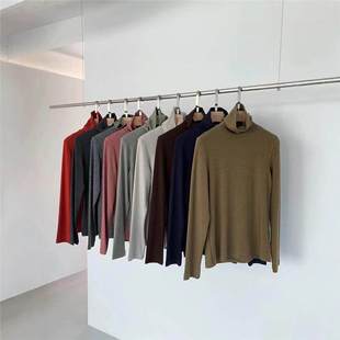 内搭基础上衣叠穿 秋冬高级感修身 现货 egg纯色软糯亲肤高领打底衫
