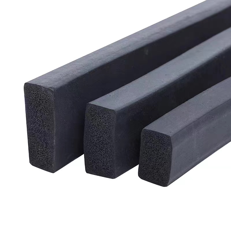 橡胶发泡条EPDM三元乙丙橡胶条密封条黑色海绵船用水密门防撞条