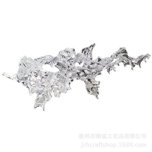 铂晶高端透明树脂浪花吊饰水龙造型空间吊饰挂件商业空间装饰品