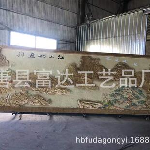 锌铜浮雕壁画江山如画庭院影壁铸铁牌匾紫铜锻铜挂件校史纪念碑定