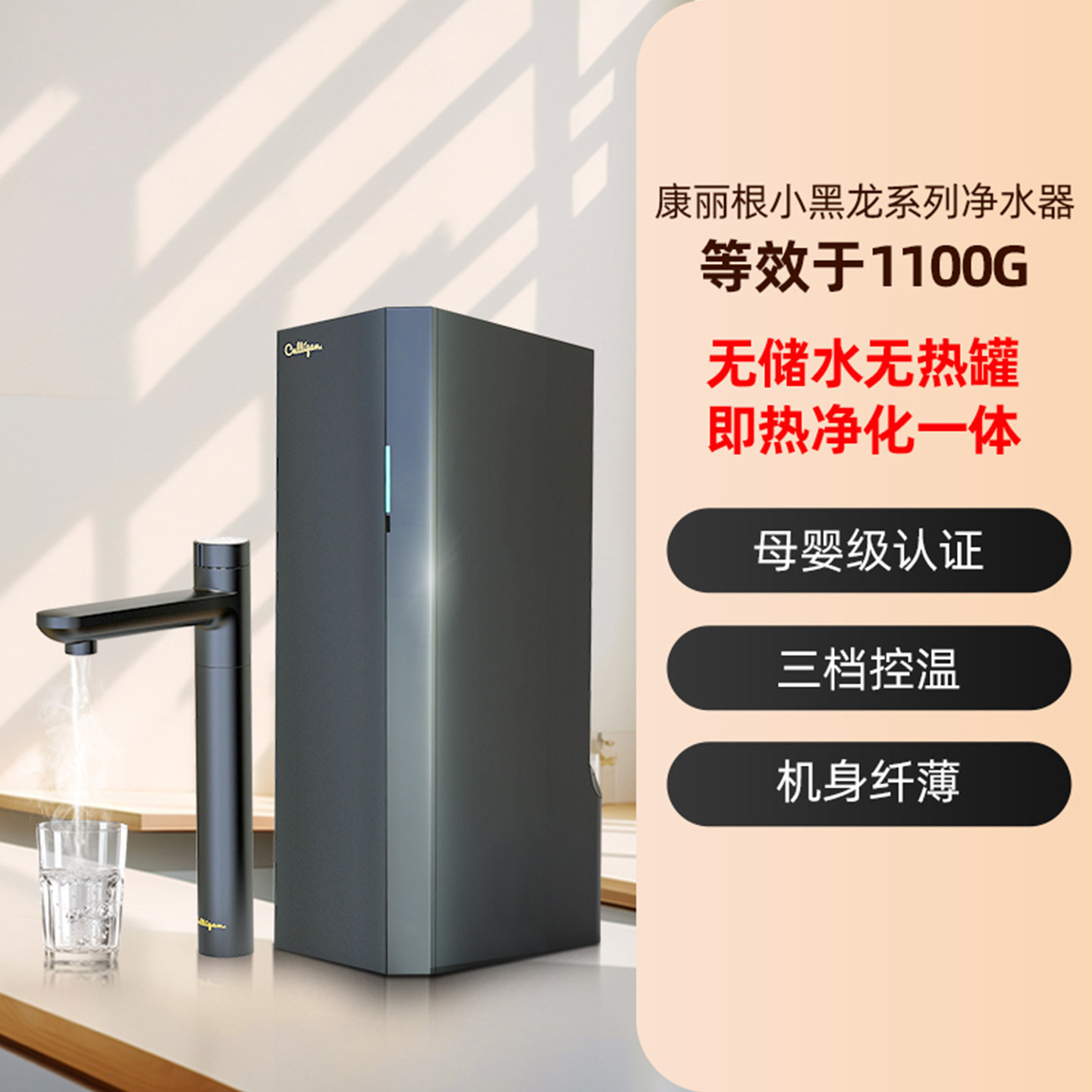 康丽根净水器加热家用直饮一体机