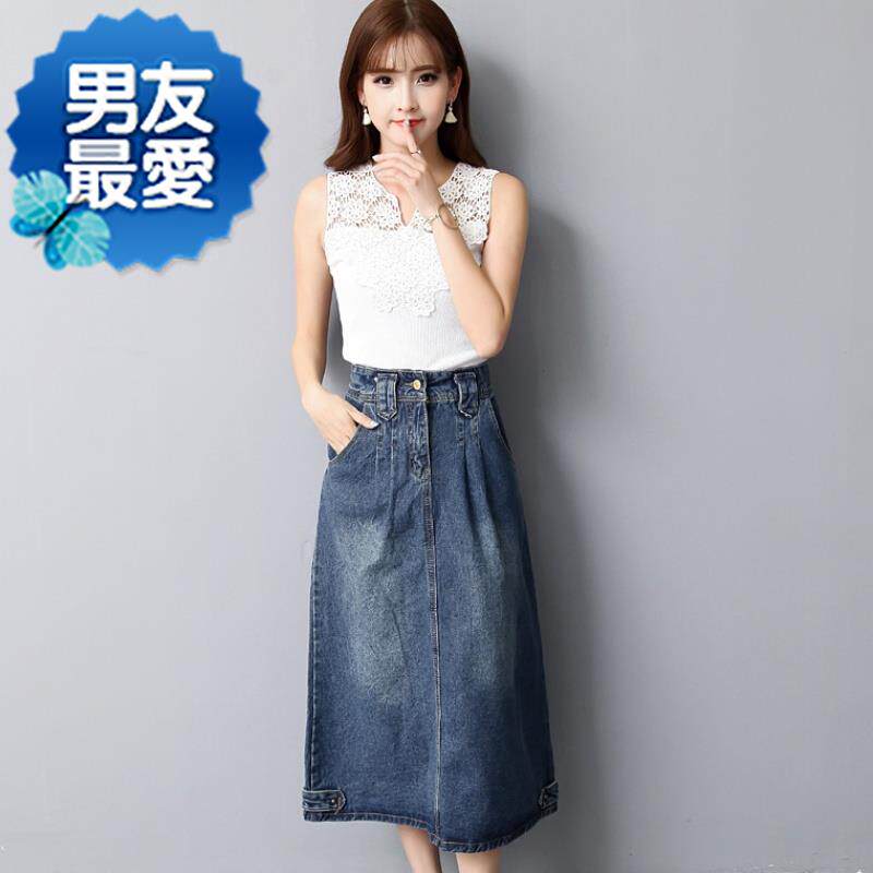 文艺范牛仔裙半身裙k女长款宽松大摆a字裙牛仔长裙在类目 女装/女士精品, 半身裙中 - 来自Buy2taobao.com提供专业的淘宝代购服务