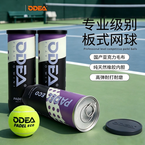 ODEA欧帝尔板式网球PADEL球专业板式场训练比赛高弹耐磨专用网球