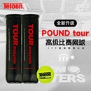 Teloon天龙网球Pound 训练球 P4冲击波耐打高弹比赛练习球4个罐装