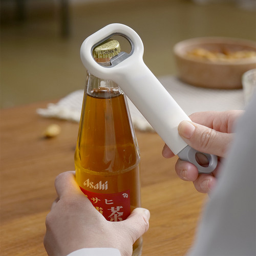 日式简约啤酒开瓶器家用厨房玻璃瓶苏打水启瓶器便携开盖神器
