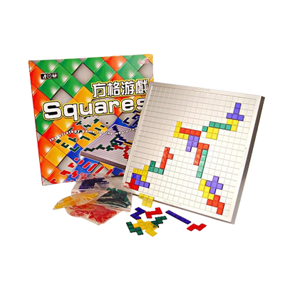 角斗士棋2-4人版方格游戏 俄罗斯方块桌面智力棋牌益智玩具