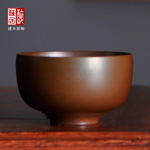 建水纯手工紫陶醉莲居陶泥