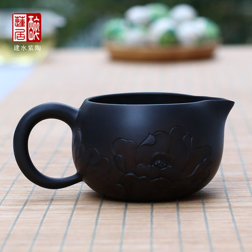 云南建水紫陶李正龙手工公道杯