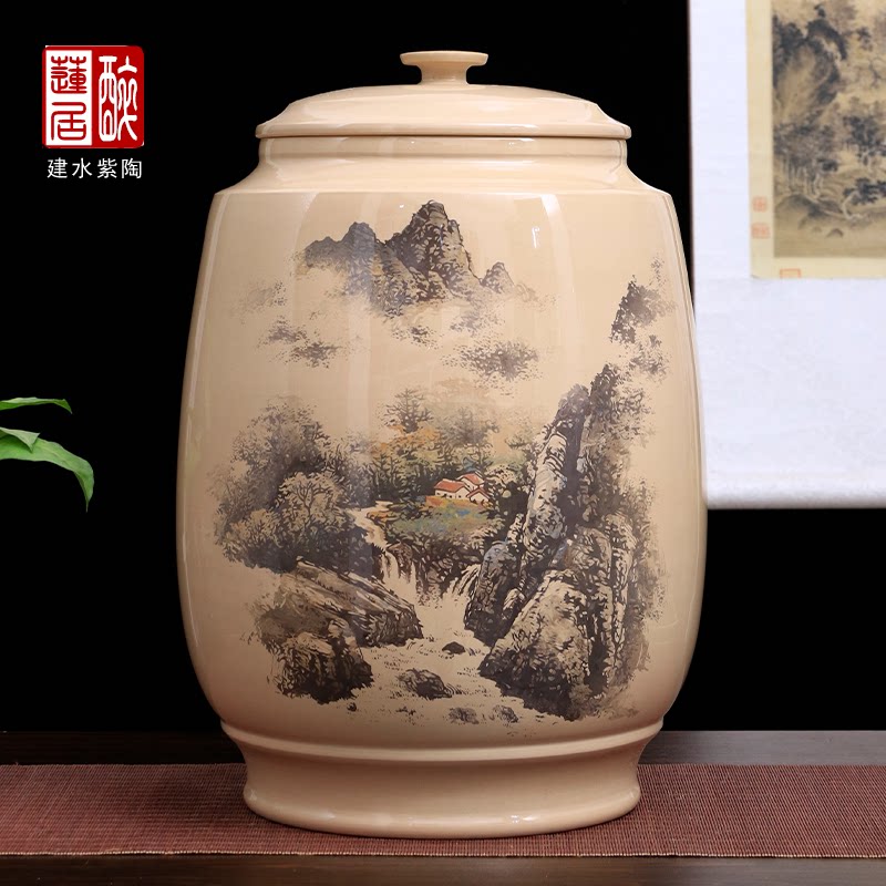 廖建忠大师孤品24饼大紫陶茶缸
