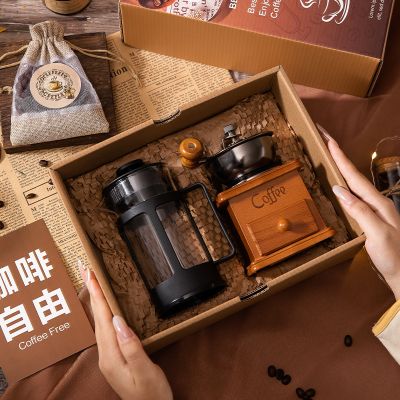 创意轻奢风咖啡机礼盒教