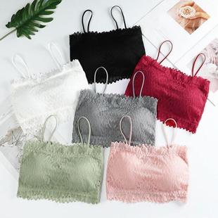 lace 时尚 sling brassiere 蕾丝细吊带美背文胸女士 back Faion