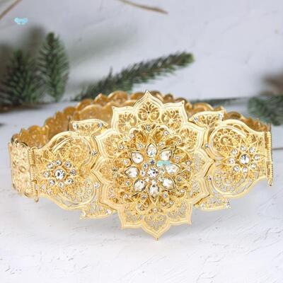 Golden Waist Belt Accents Golden Middle Eastern yle跨境