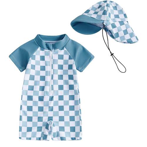 J 13359 Kids Hat Swimsuit 儿童连体泳衣