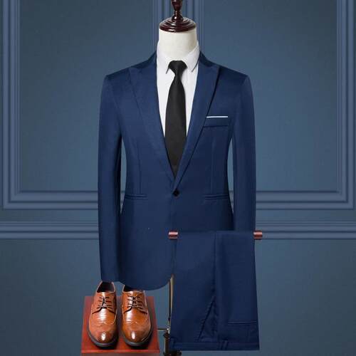 U 91117 Men's Solid Color Suit 士西服套装