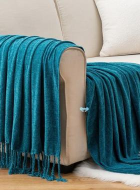 Decorative Fringe Velvety Throw Blanket for Sofa Home跨境