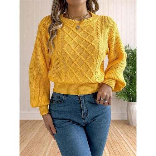 N 33128 Women's Cable Knit Sweater 麻花毛衣