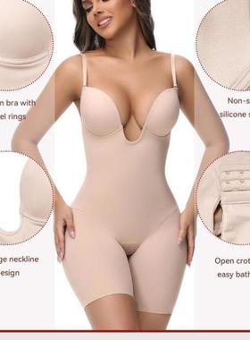 跨境新款Backs raps Deep U Plunge Bodysu for