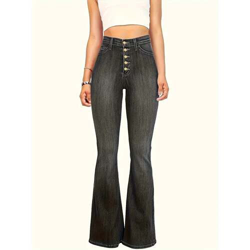 X 23261 High Waist Flared Jeans 腰喇叭牛仔裤