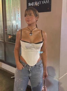 Faion casual versatile spicy girl vest时尚休闲百搭辣妹背心