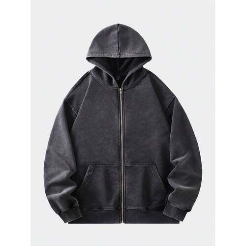 D 16867 Zip Hooded Unisex Sweatshirt 拉链连帽情侣卫衣