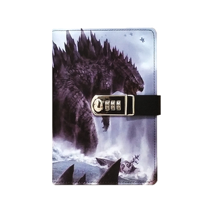 小学生密码本儿童笔记本带锁日记本创意文艺加密密码锁记事本卡通田字格本子奖品手帐本作文本密码皮本文具