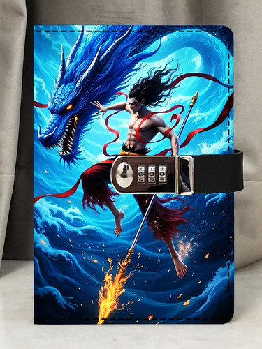 精美创意礼盒记事本天子网格哪咤小学学生密码锁日记女孩秘密笔记