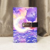 小学生密码 本带锁日记本女生秘密学生笔记本男孩简约文艺覆古少女