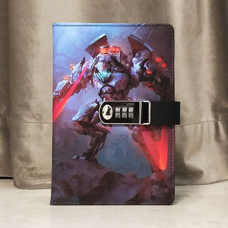 A5一二年级小学生日记本带锁密码本儿童可爱个性创意简约笔记本子文艺精致记事手账本韩国小清新密码锁手帐本