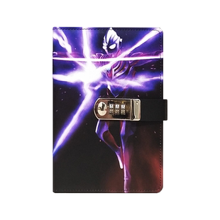 A5小学生田字格本子儿童日记本密码本简约男生创意笔记本带锁作业作文本密码锁记事本秘密节日礼物奖品皮面本