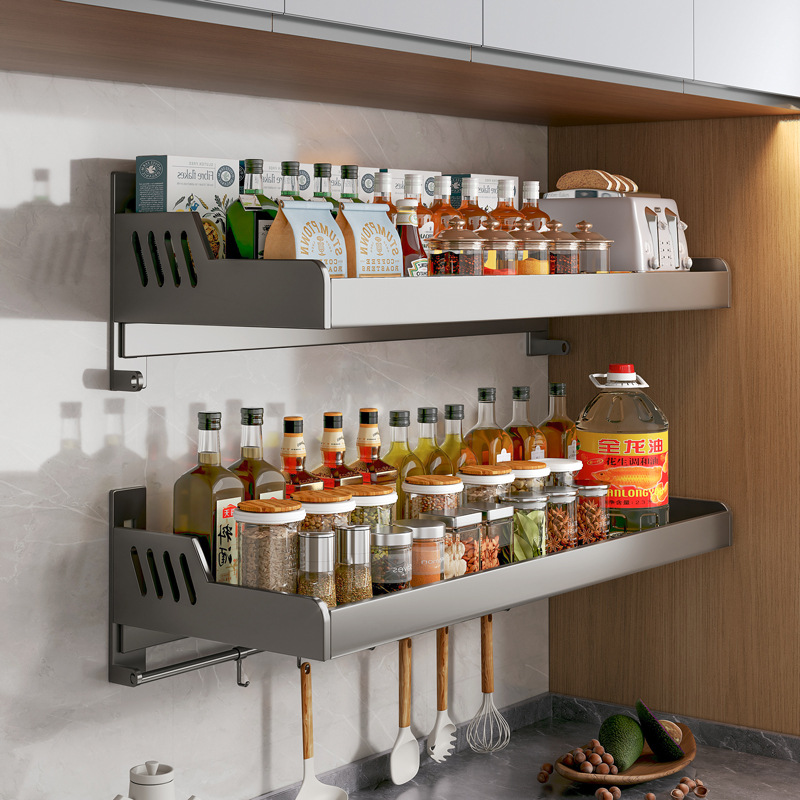 厨房微波炉置物架挂墙上家用