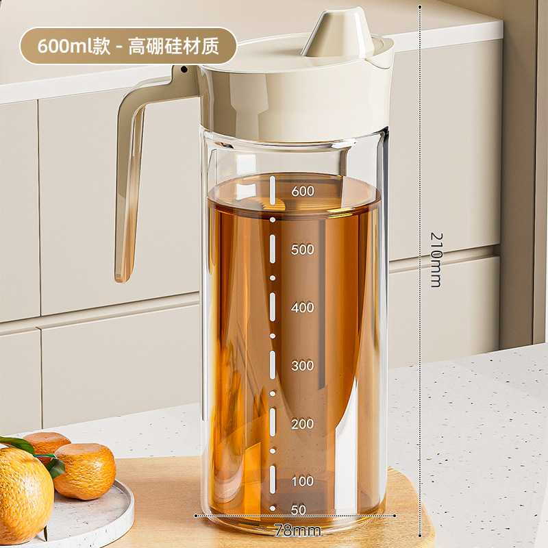 玻璃防漏油壶厨房家用酱油醋专用