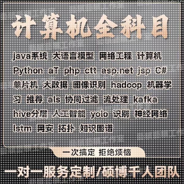 计算机程序设计java项目大数据php代码软件python安卓定做vue安卓