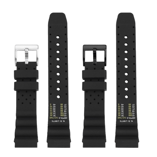 皇致适配劳力士潜水员水鬼Diver精工罐头西铁城20 22mm硅胶表带男