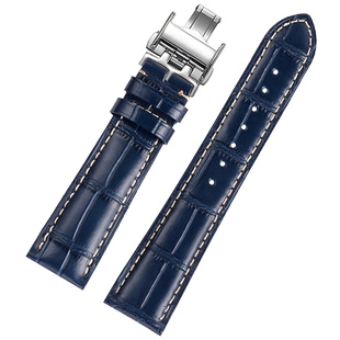 适配浪琴名匠月相商务真皮手表带新康卡斯L3.742/644牛皮男表链21