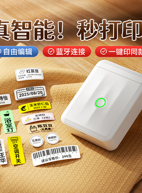 精臣D11/D110贴纸标签打印机家用收纳便携式小型防水儿童学生名字姓名贴便签标签纸日期开关贴智能价格标签机