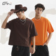 ETAI男装 宽松型圆领T恤 高品质落肩款 潮牌Boxy Fit纯棉短宽短袖