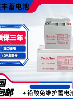 Techfine泰琪丰蓄电池UD12V100AH65AH38AH33AH/UPS/EPS机房直流屏